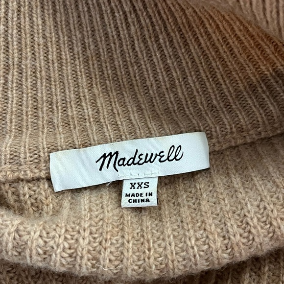 Madewell Merino Wool Glenbrook Half-Zip Pullover Sweater - Heather Saddle - Picture 9 of 11